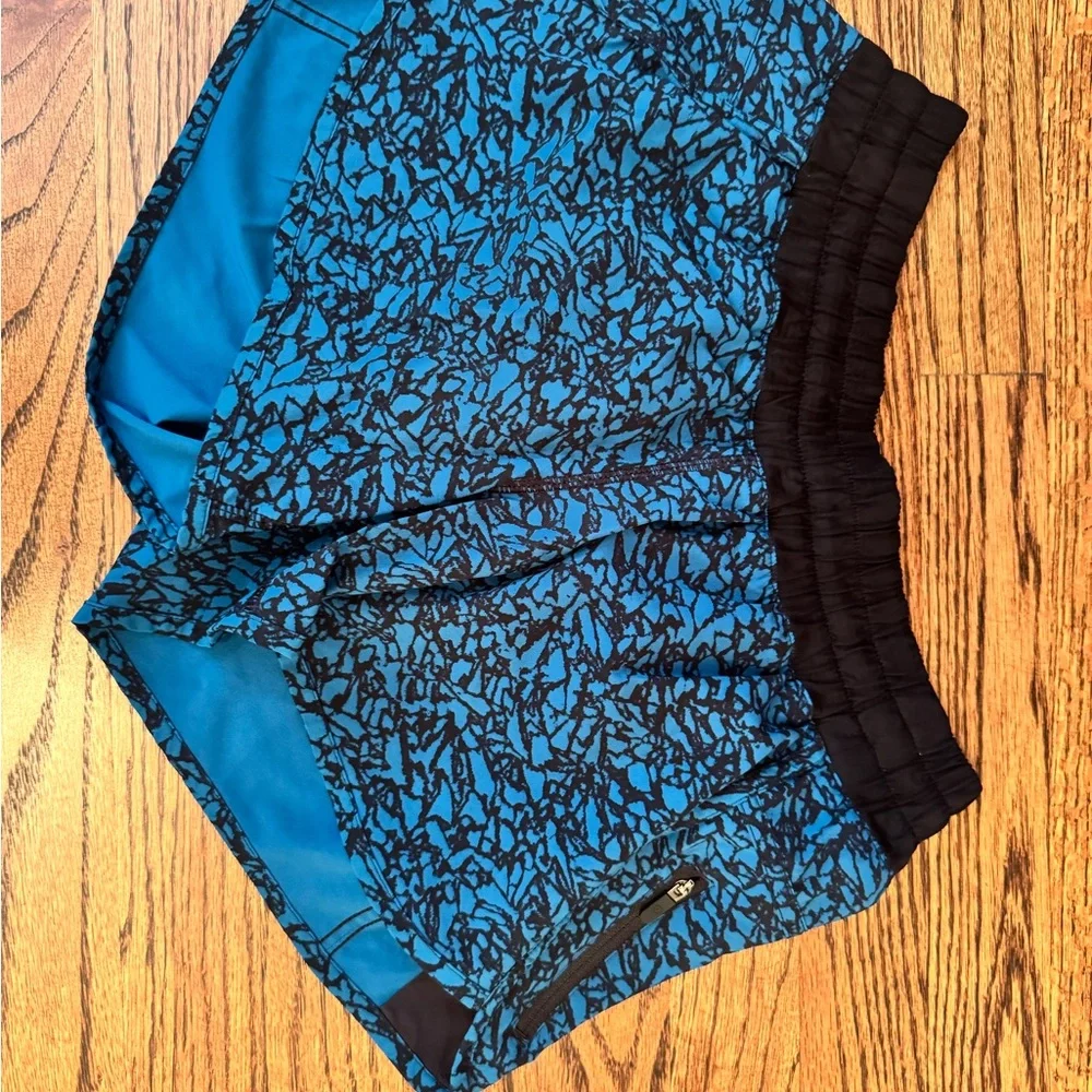 lululemon athletica Blue and Black Athletic Shorts - Picture 2 of 2